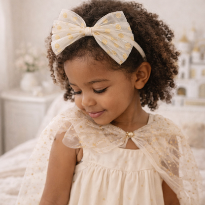 Tulle Glitter Spotty Headband